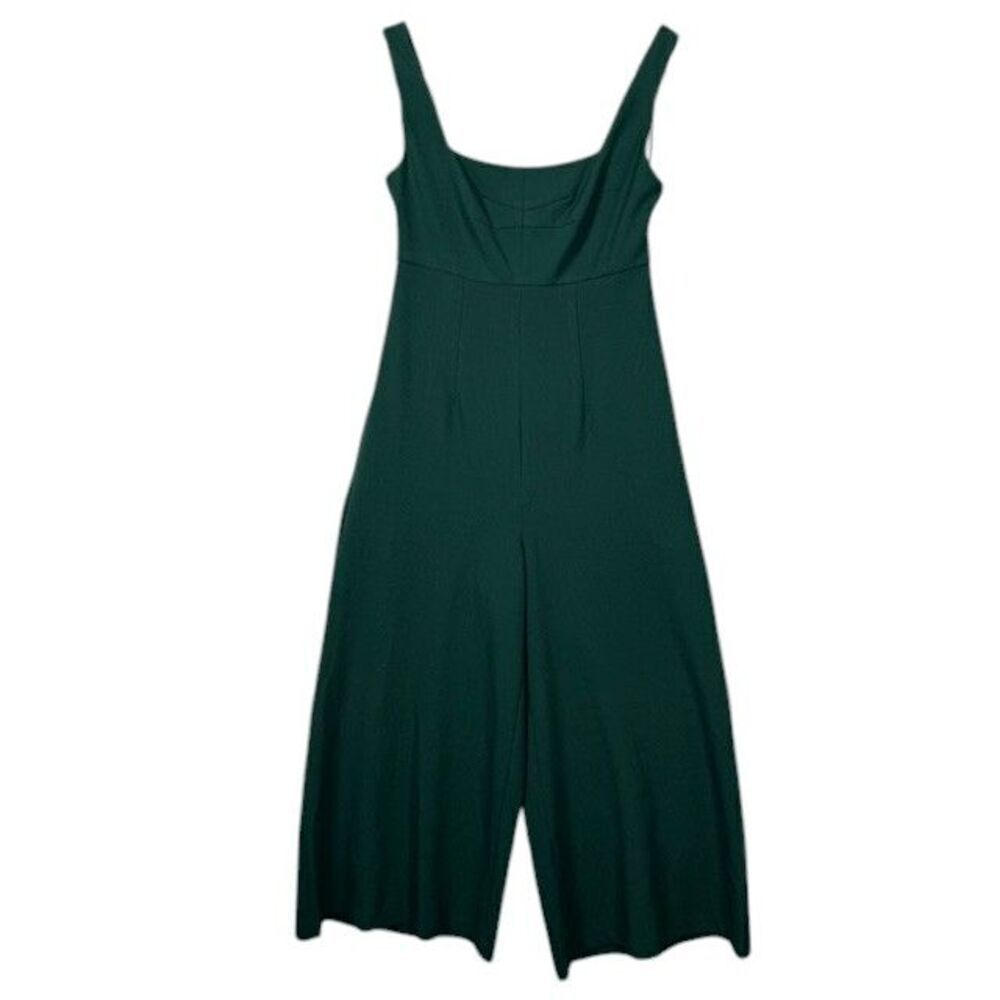 Keepsake The Label Uptown Jumpsuit Emerald Green Wide Leg Sleeveless Size 6‎